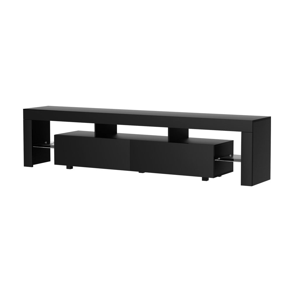 TV Units: Artiss TV Cabinet Entertainment Unit Stand RGB LED Gloss Furniture 200cm Black