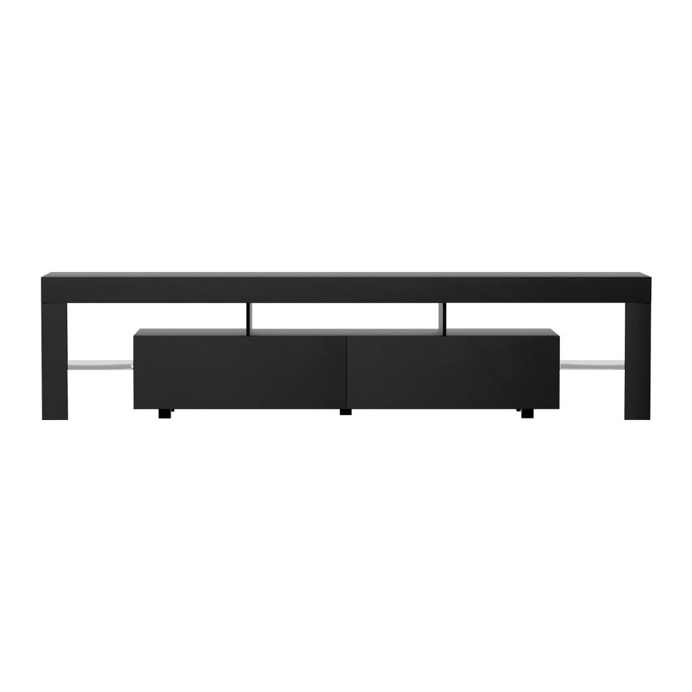TV Units: Artiss TV Cabinet Entertainment Unit Stand RGB LED Gloss Furniture 200cm Black