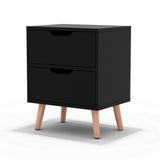 Bedside Tables: Artiss Bedside Table 2 Drawers - BODEN Black