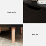 Bedside Tables: Artiss Bedside Table 2 Drawers - BODEN Black