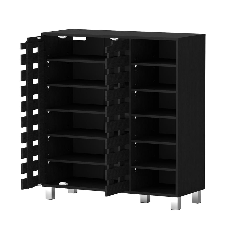 Shoe Storage: Artiss Shoe Rack Cabinet 6 Tier Storage Shelf Black
