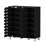Artiss Shoe Rack Cabinet 6 Tier Storage Shelf Black