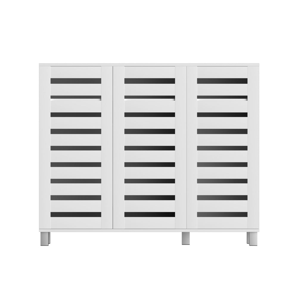 Shoe Storage: Artiss Shoe Rack Cabinet 30 Pairs Adjustable Shelf White