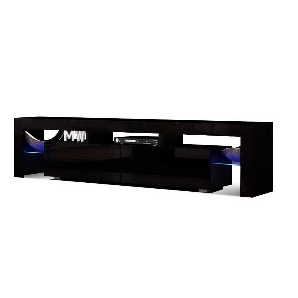 TV Units: Artiss Entertainment Unit TV Cabinet LED 189cm Black Elo