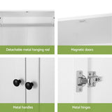 Artiss Wardrobe Clothes Closet Storage Organizer with 2 Doors White