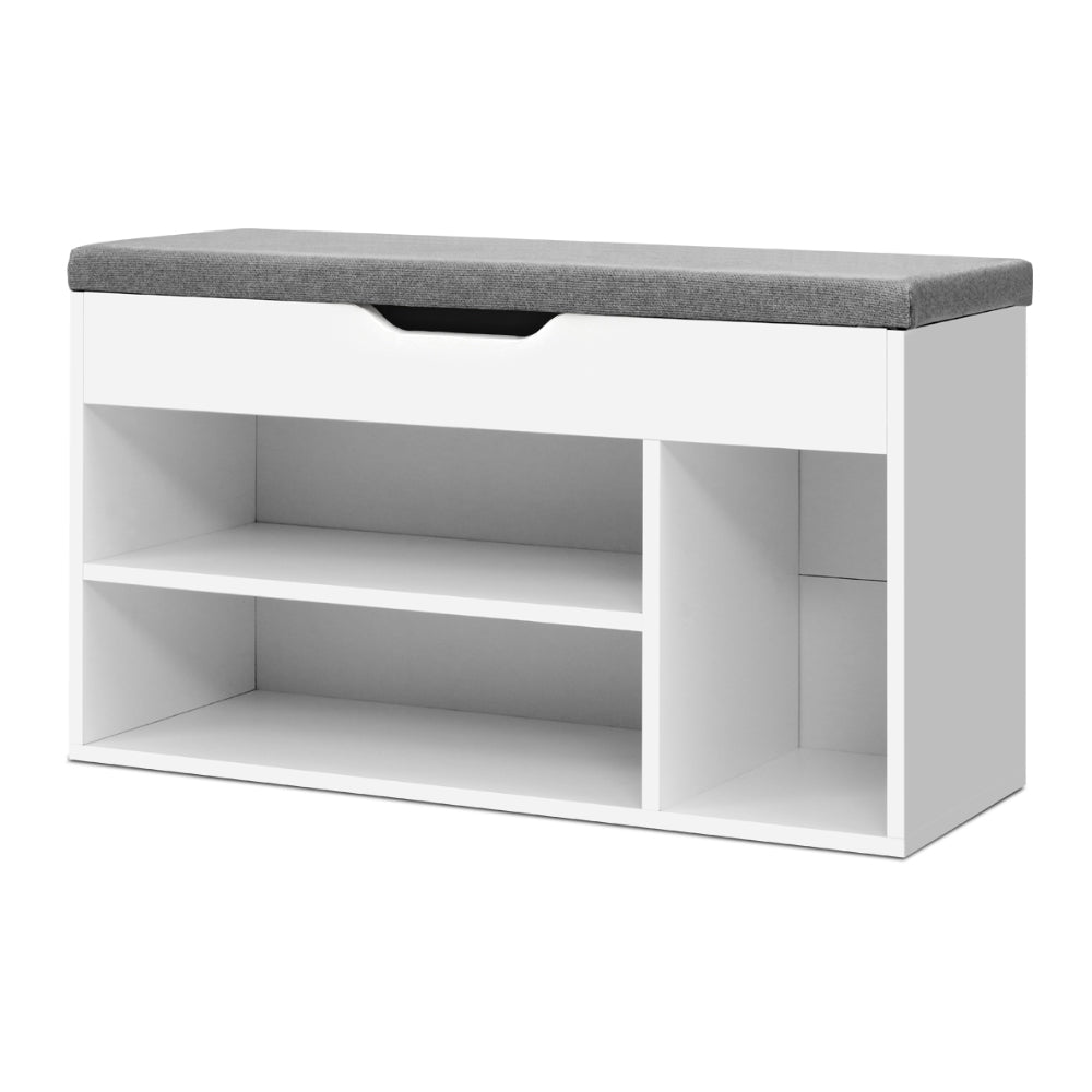 Shoe Storage: Artiss Shoe Rack Bench Shoe Cabinet White Allen