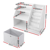 Kid's Bookcases & Shelves: Keezi Kids Bookshelf Children Bookcase Organizer Storage Rack Display Drawer White