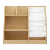 Kid's Bookcases & Shelves: Keezi Kids Bookshelf Wood Bookcase Children Storage Rack Display Shelves Holder
