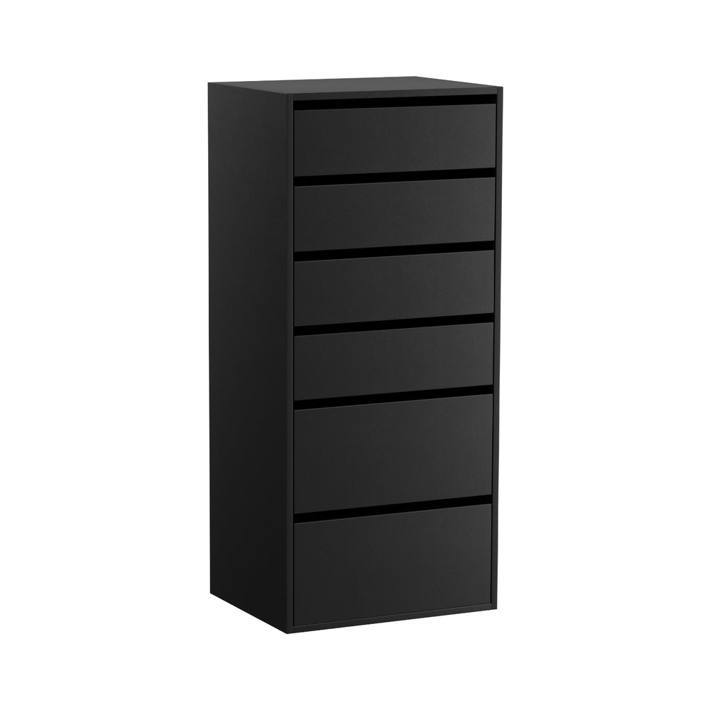 Dressers: Artiss 6 Chest of Drawers Dresser Tallboy Black