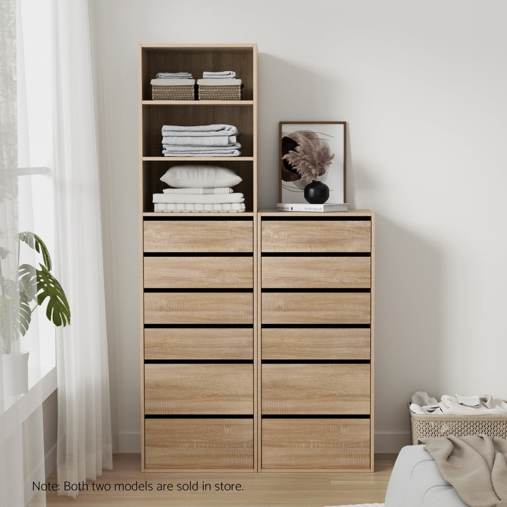 Dressers: Artiss 6 Chest of Drawers Dresser Tallboy Pine