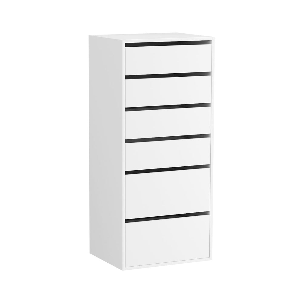 Dressers: Artiss 6 Chest of Drawers Dresser Tallboy White