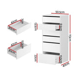 Dressers: Artiss 6 Chest of Drawers Dresser Tallboy White