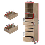 Dressers: Artiss 6 Chest of Drawers Tallboy Cabinet Pine