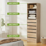 Dressers: Artiss 6 Chest of Drawers Tallboy Cabinet Pine