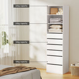Dressers: Artiss 6 Chest of Drawers Tallboy Cabinet White