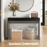 Side Tables: Artiss Console Table Hallway Sofa Entryway Entrance 120CM Black