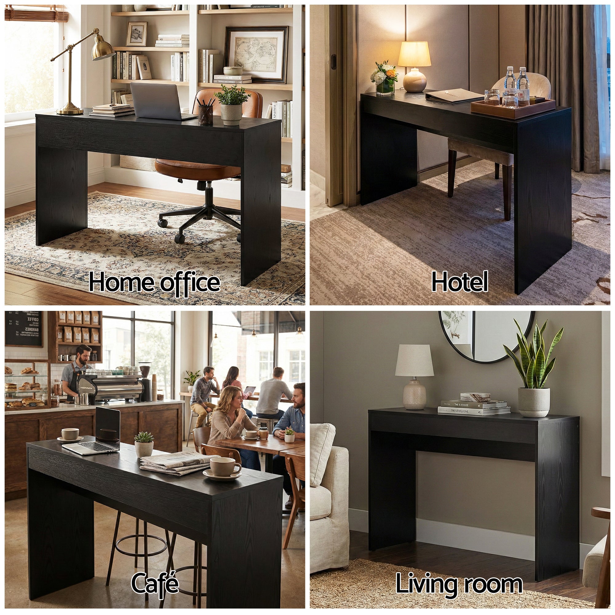 Side Tables: Artiss Console Table Hallway Sofa Entryway Entrance 120CM Black