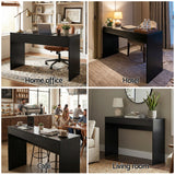 Side Tables: Artiss Console Table Hallway Sofa Entryway Entrance 120CM Black