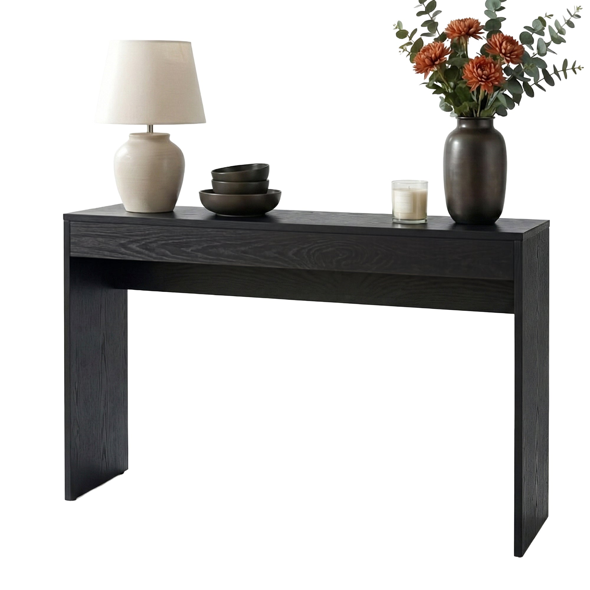 Side Tables: Artiss Console Table Hallway Sofa Entryway Entrance 120CM Black