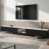 TV Units: Artiss TV Cabinet Entertainment Unit Stand Extendable Black