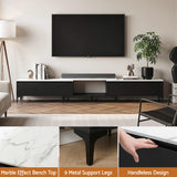 TV Units: Artiss TV Cabinet Entertainment Unit Stand Extendable Black
