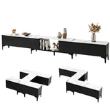 TV Units: Artiss TV Cabinet Entertainment Unit Stand Extendable Black