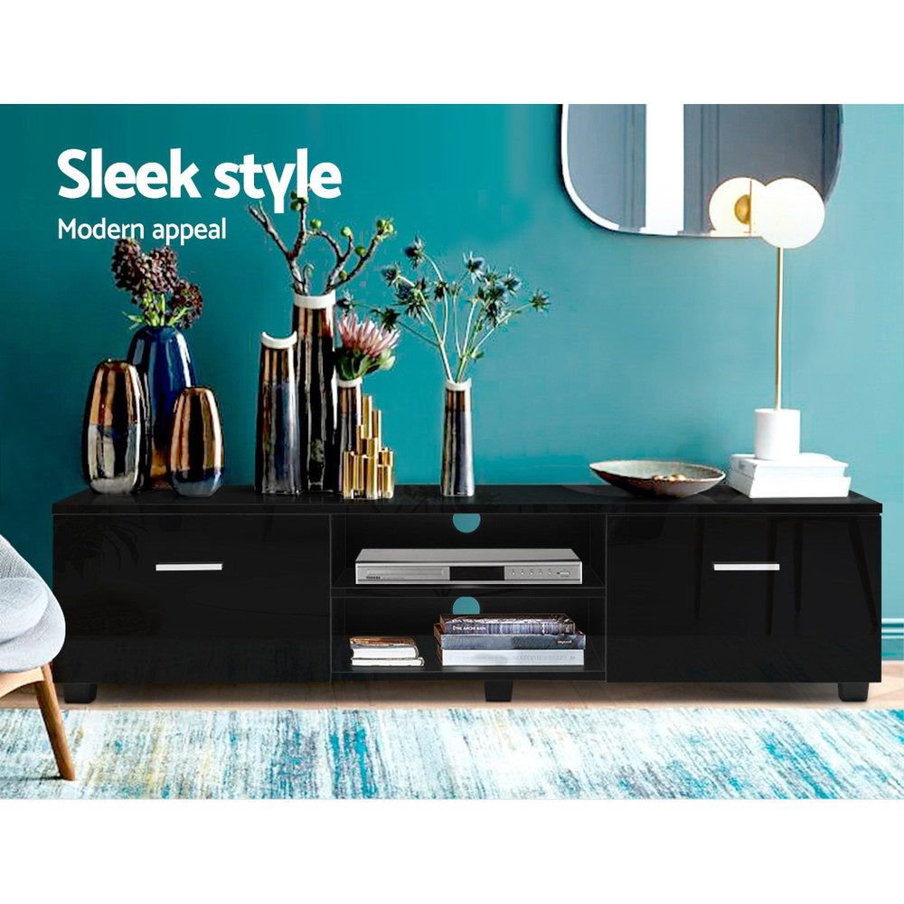 TV Units: Artiss Entertainment Unit TV Cabinet 140cm Black Jim