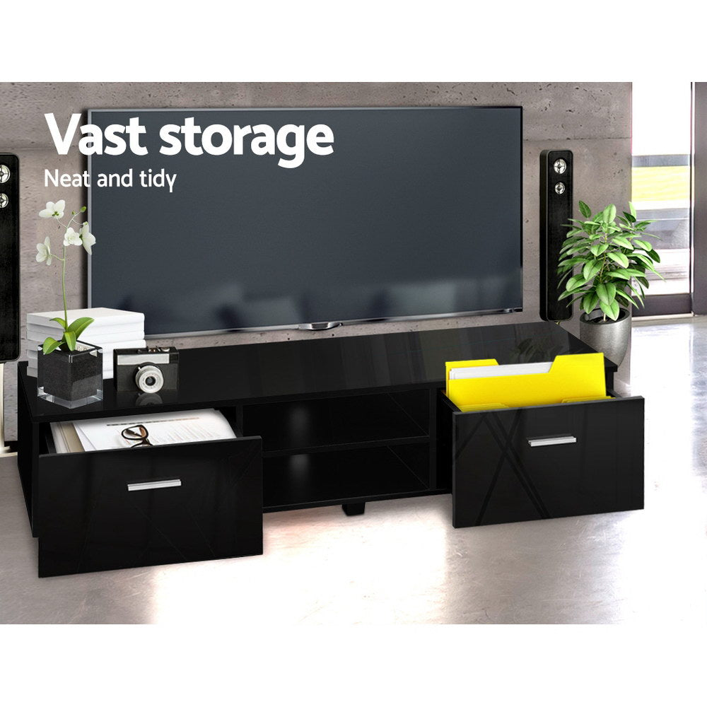 TV Units: Artiss Entertainment Unit TV Cabinet 140cm Black Jim
