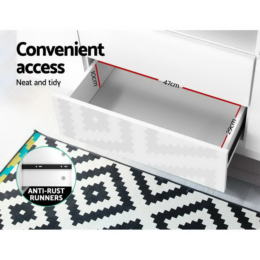 TV Units: Artiss Entertainment Unit TV Cabinet LED 160cm White Anna