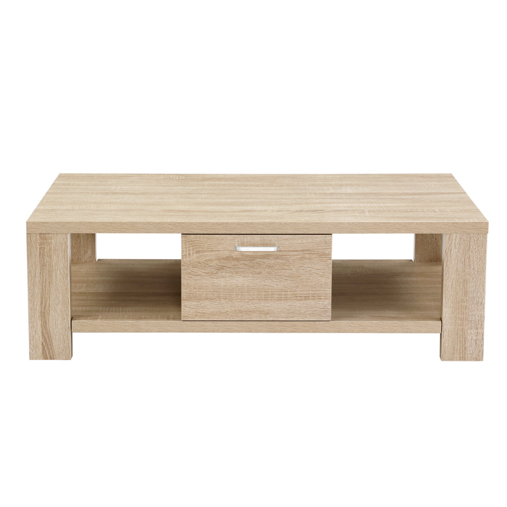 Coffee Tables: Artiss Coffee Table 1 Drawer Oak Maxi