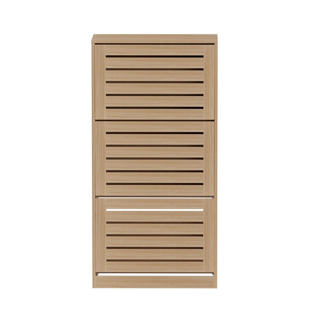 Shoe Storage: Artiss Shoe Cabinet Storage Drawer 45 Pairs Pine