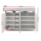 Artiss Shoe Rack Cabinet Storage Cupboard 24 Pairs - Lydia