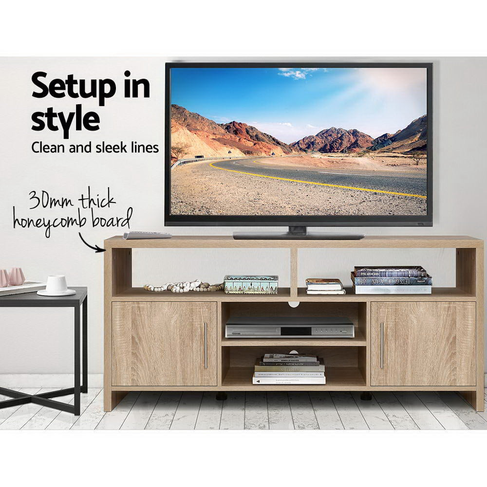 TV Units: Artiss TV Cabinet Entertainment Unit 140cm Oak Ken