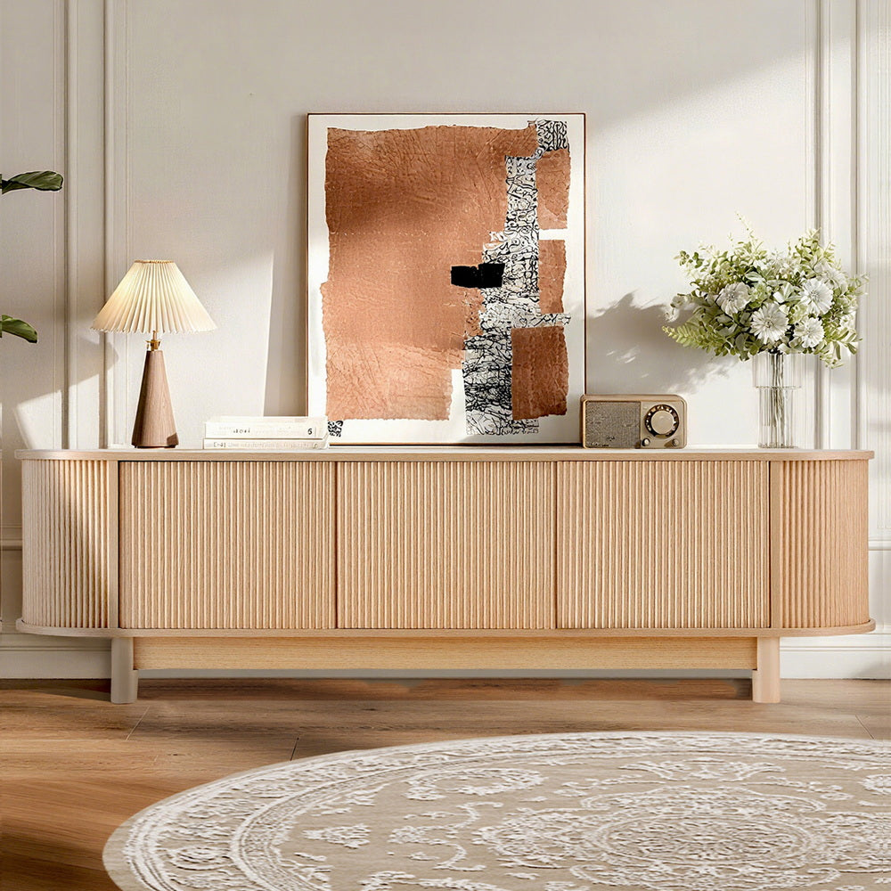 TV Units: Artiss TV Unit Entertainment Unit Storage Cabinet 160cm Pine