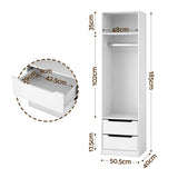 Artiss Wardrobe Clothes Closet Storage Organizer White