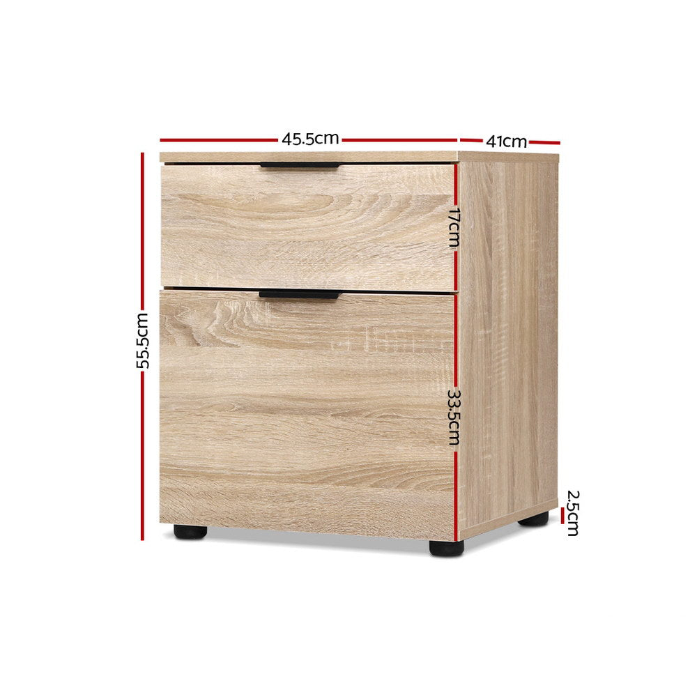 Filing & Organisation: Artiss Filing Cabinet 2 Drawer Office Storage Organiser