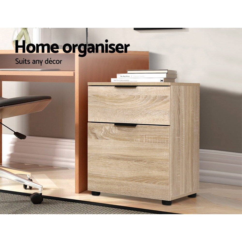 Filing & Organisation: Artiss Filing Cabinet 2 Drawer Office Storage Organiser