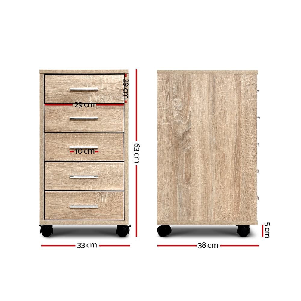 Filing & Organisation: Artiss Filing Cabinet 5 Drawer Office Storage Organiser