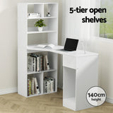 Artiss Computer Desk Bookshelf Drawer Cabinet White 120CM