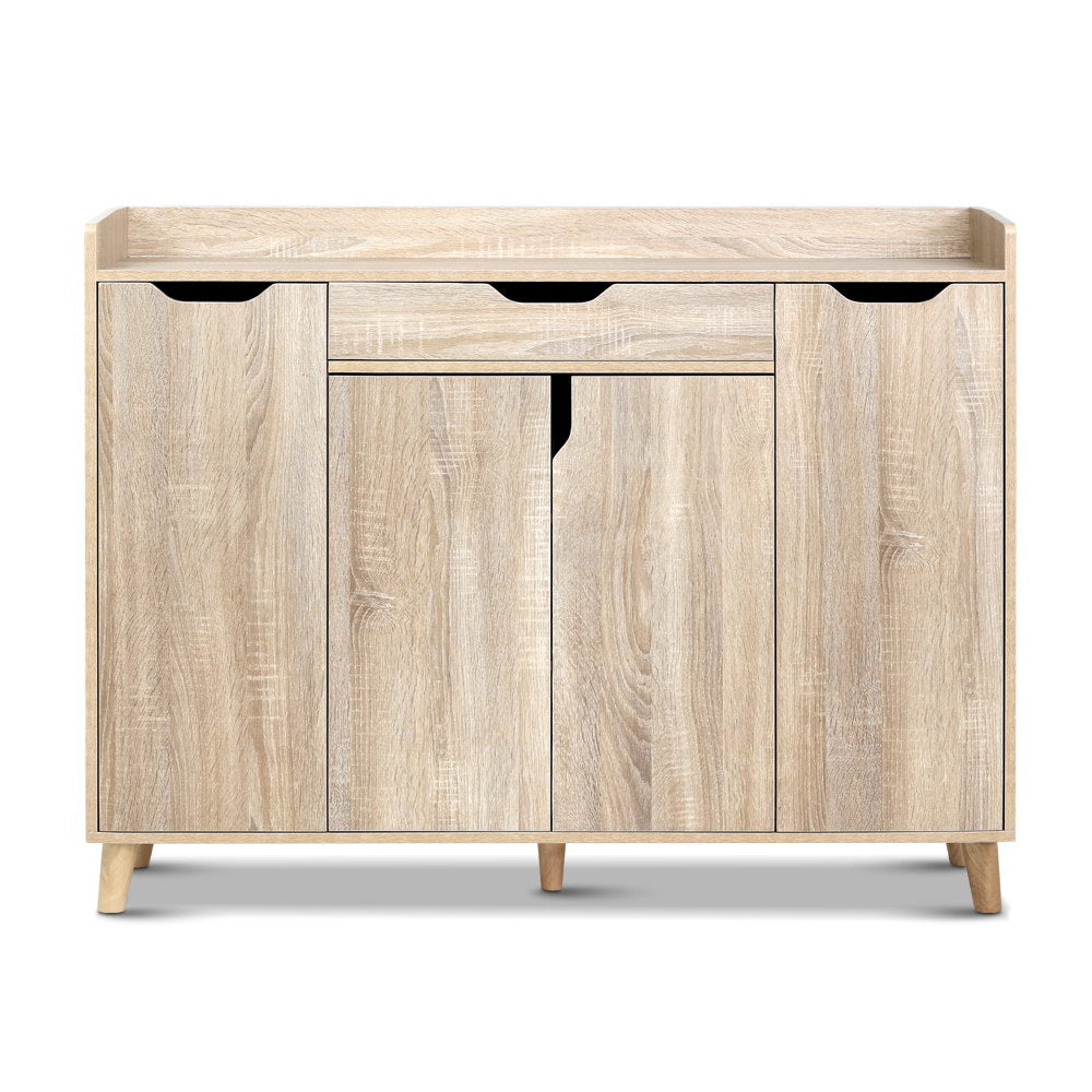 Shoe Storage: Artiss Shoe Rack Cabinet 26 Pairs Adjustable Pine Cissy