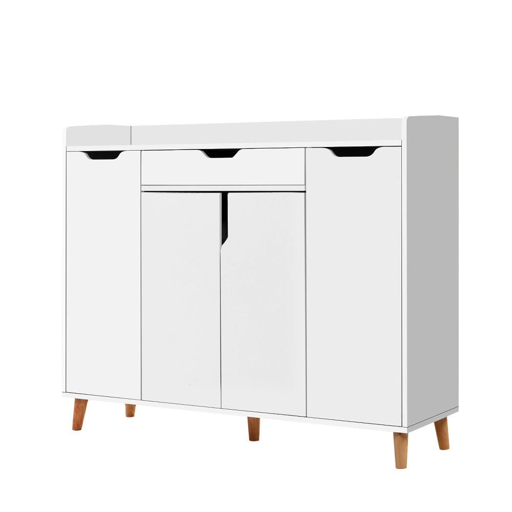 Shoe Storage: Artiss Shoe Rack Cabinet 26 Pairs Adjustable White Cissy