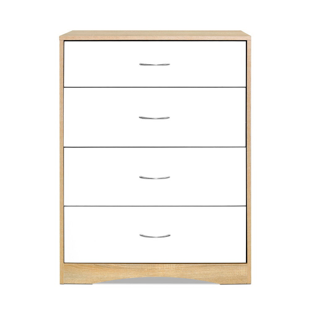 Clothing & Wardrobe Storage: Artiss 4 Chest of Drawers - BURL