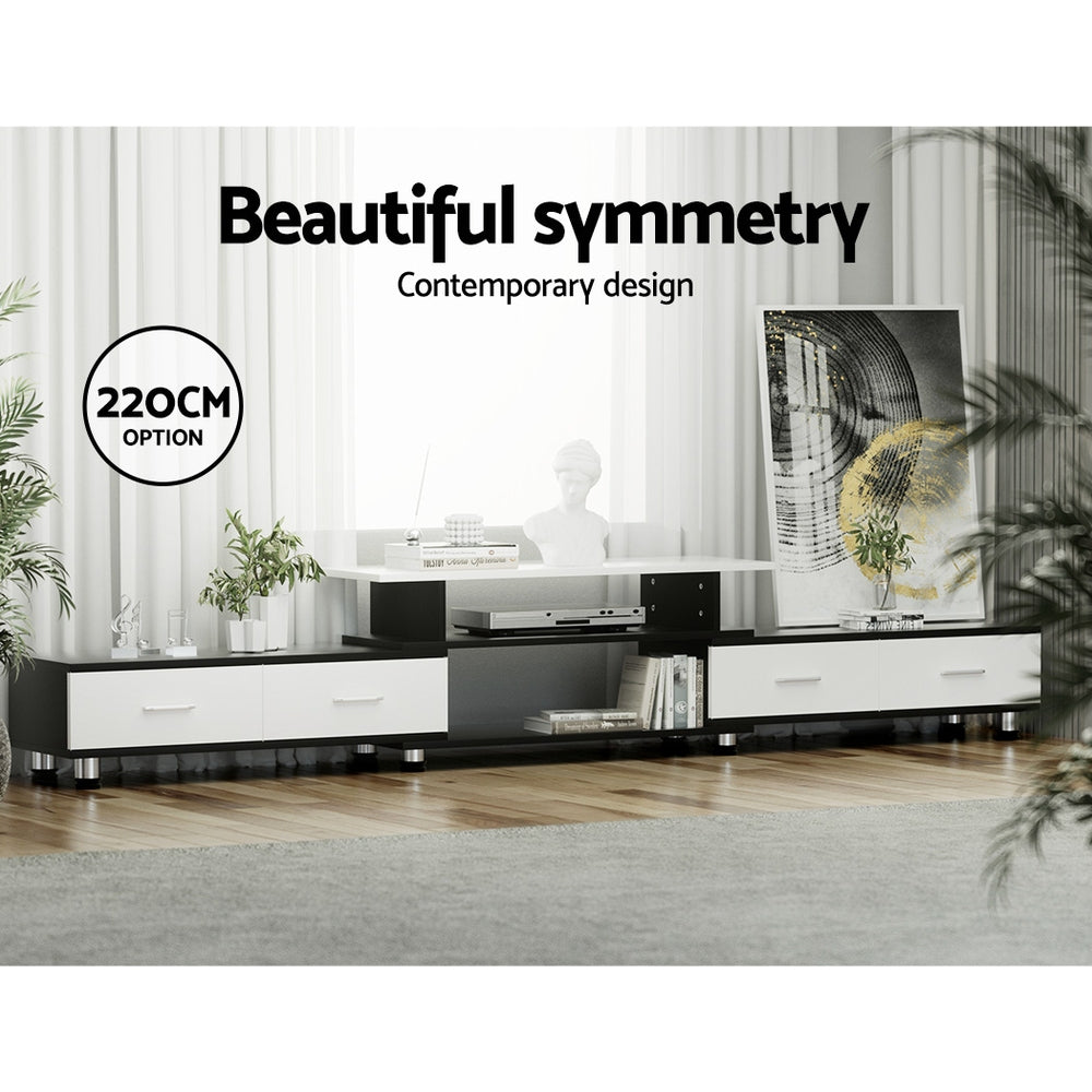 TV Units: Artiss TV Cabinet Entertainment Unit Extendable 160CM To 220CM