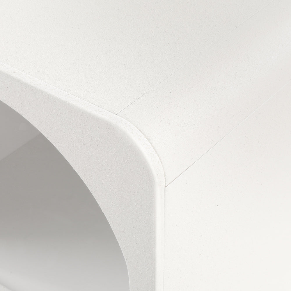 Bedside Tables: Artiss Bedside Table Shelves Side End Table Storage Nightstand White ARCHED