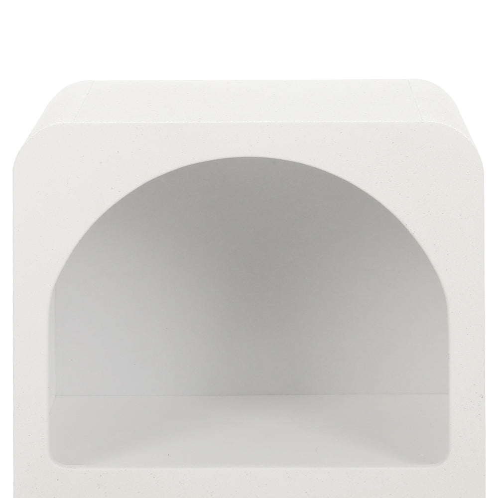 Bedside Tables: Artiss Bedside Table Shelves Side End Table Storage Nightstand White ARCHED