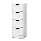 Dressers: Artiss 4 Chest of Drawers - LEESA White