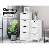 Dressers: Artiss 4 Chest of Drawers - LEESA White