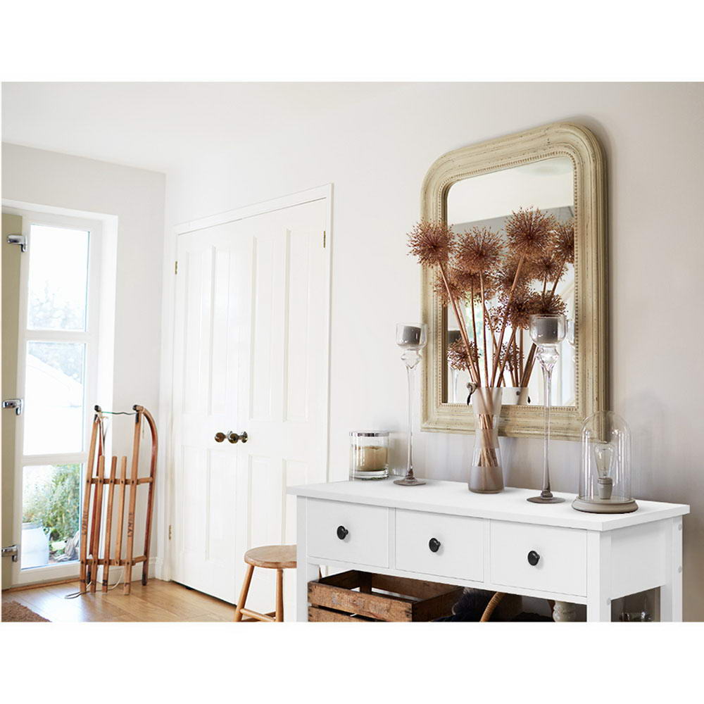 Desks: Artiss Console Table 3 Drawers 100CM White Chole
