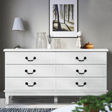 Artiss 6 Chest of Drawers - KUBI White