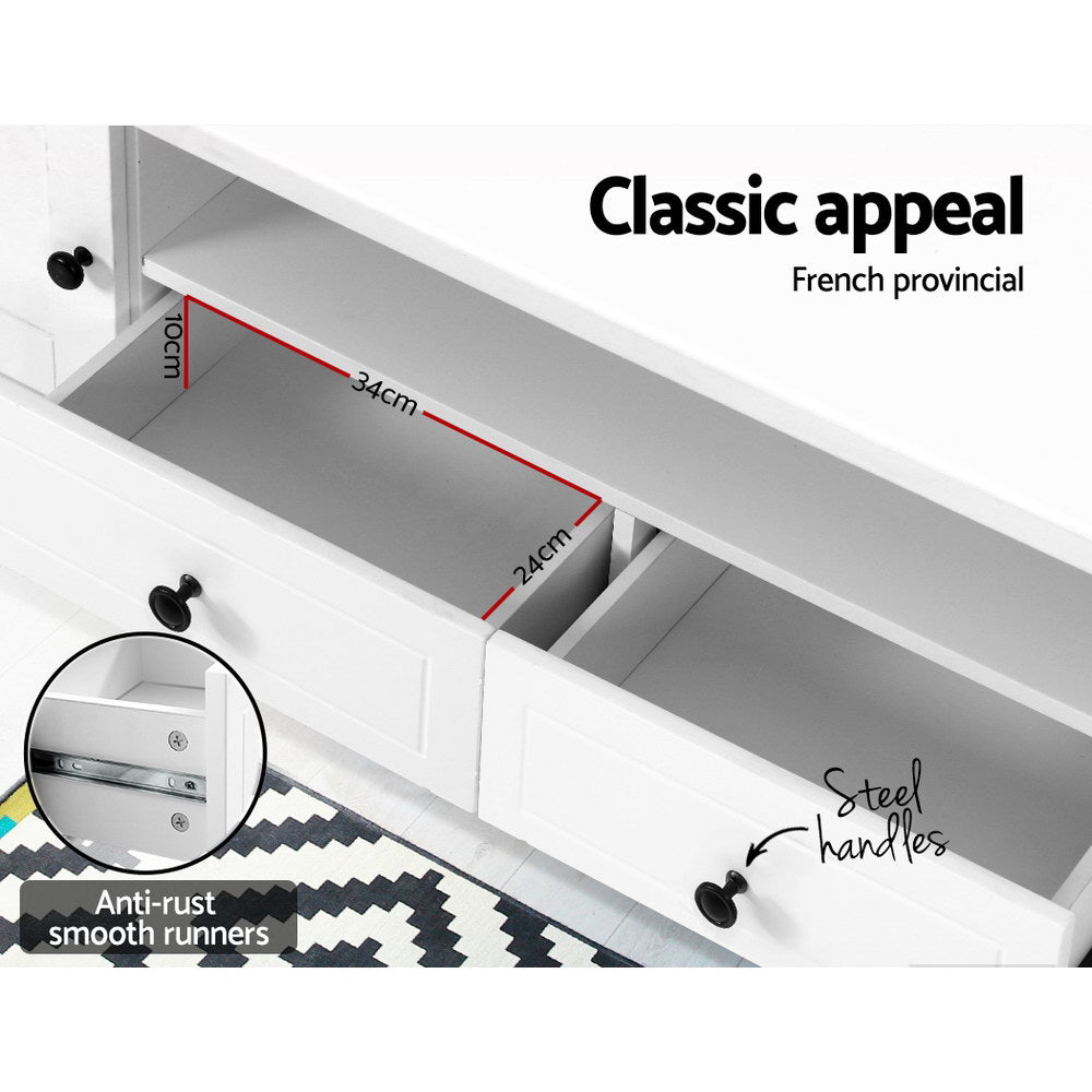 TV Units: Artiss TV Cabinet Entertainment Unit 160cm White Kubi